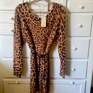 Leopard knit sweater dress ‼️‼️